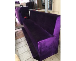 Thanh Lý Ghế Sofa Cafe Vải Nhung Tím 2m